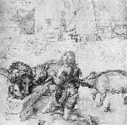 The Prodigal Son among the Swine Albrecht Durer